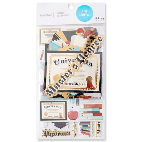 12 Pack: Master's Graduation Sticker Flip Pack by Recollections™